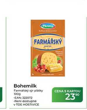 Bohemilk Farmárský sýr plátky 100g