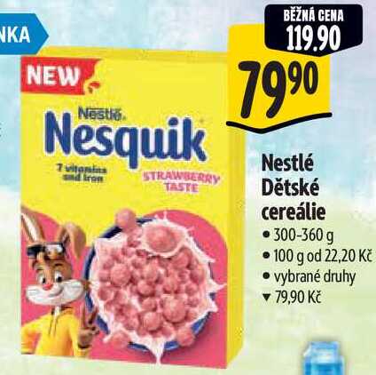 Nestlé Dětské cereálie, 300-360 g 