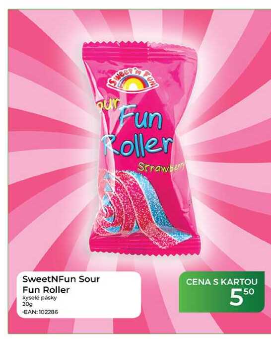 SweetNFun Sour Fun Roller kyselé pásky 20g