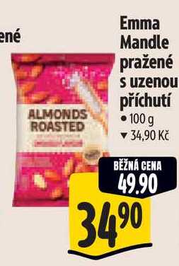 Emma Mandle pražené s uzenou příchutí, 100 g  