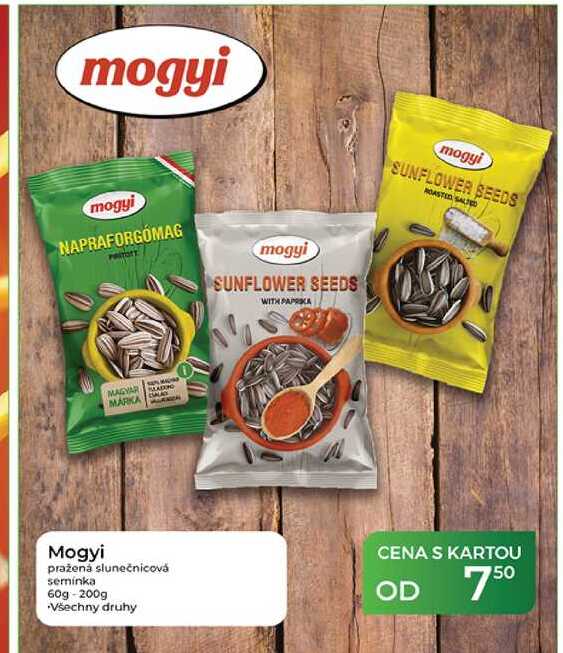Mogyi pražená slunečnicová semínka 60g-200g