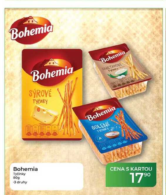 Bohemia Tyčinky 80g