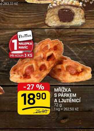 MŘÍŽKA S PÁRKEM A LJUTĚNICÍ 72 g 