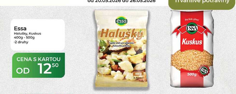 Essa Halušky, Kuskus 400g 500g