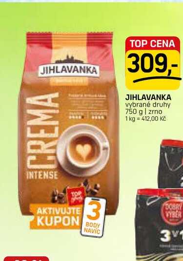 JIHLAVANKA vybrané druhy 750 g | zrno