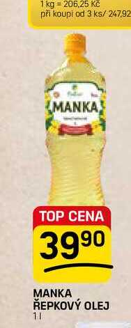 MANKA ŘEPKOVÝ OLEJ 11 