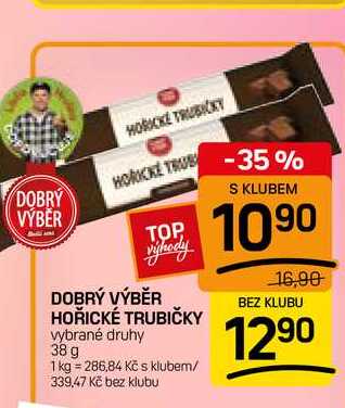DOBRÝ VÝBĚR HOŘICKÉ TRUBIČKY vybrané druhy 38 g