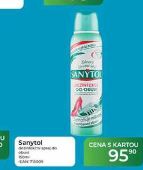 Sanytol dezinfekčni sprej do obuv 150m