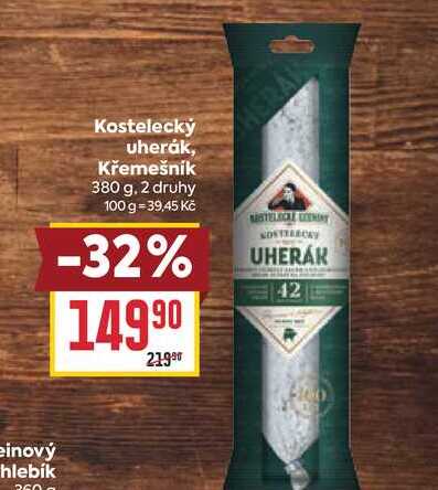 Kostelecký uherák, Křemešník 380 g
