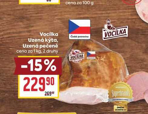 Uzená kýta, Uzená pečeně cena za 1 kg