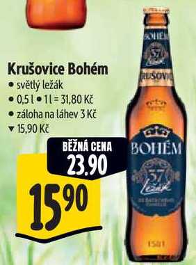 Krušovice Bohém, 0,5 l