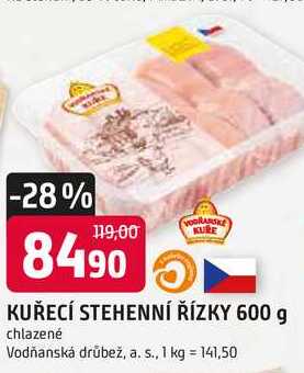 KUŘECÍ STEHENNÍ ŘÍZKY 600 g chlazené 