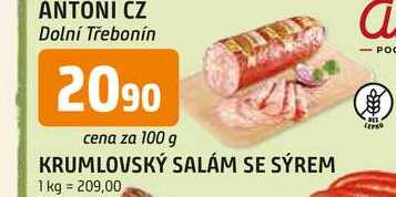 KRUMLOVSKÝ SALÁM SE SÝREM 100g