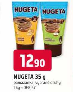 NUGETA 35 g pomazánka, vybrané druhy