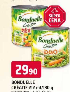 BONDUELLE DUO CRÉATIF 212 ml/130 g