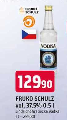 FRUKO SCHULZ VODKA vol. 37,5% 0,5L 