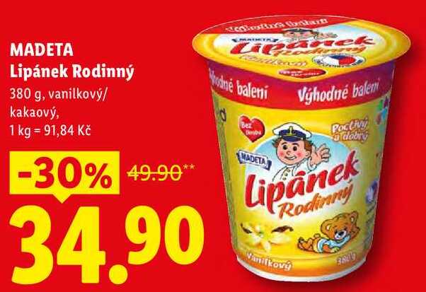 MADETA Lipánek Rodinný, 380 g
