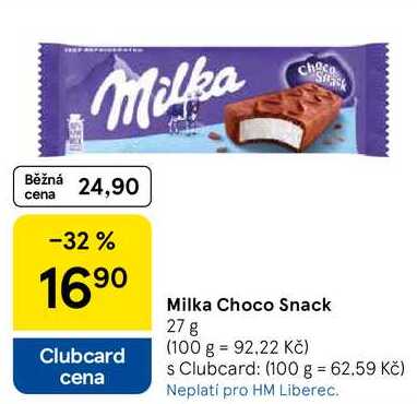 Milka Choco Snack, 27 g