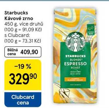 Starbucks Kávové zrno, 450 g, více druhů