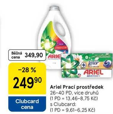 Ariel Prací prostředek, 26-40 PD, více druhů