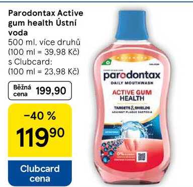 Parodontax Active gum health Ústní voda, 500 ml, více druhů