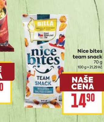 Nice bites team snack 70 g