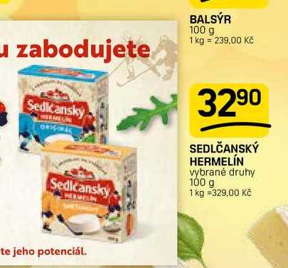 SEDLČANSKÝ HERMELÍN vybrané druhy 100 g