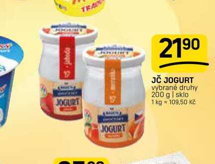 JČ JOGURT vybrané druhy 200 g 