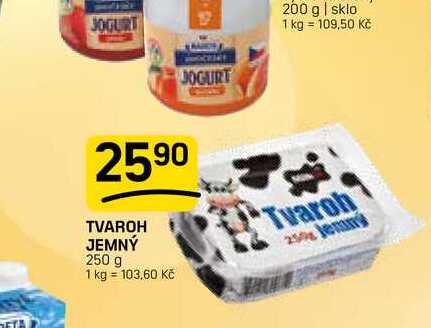TVAROH JEMNÝ 250 g 