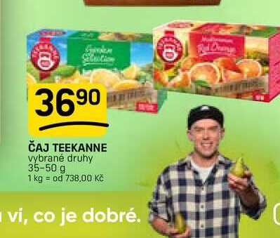 ČAJ TEEKANNE vybrané druhy 35-50 g 