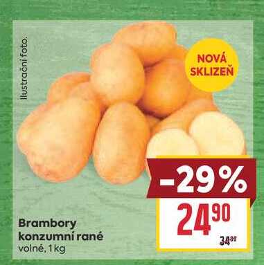 Brambory konzumní rané volné, 1kg