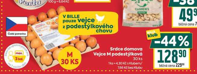 Srdce domova Vejce M podestýlková 30 ks