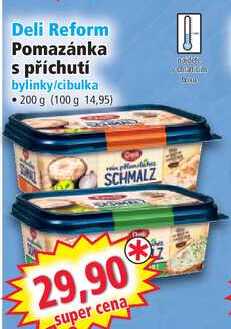 Deli Reform Pomazánka s příchutí, 200 g