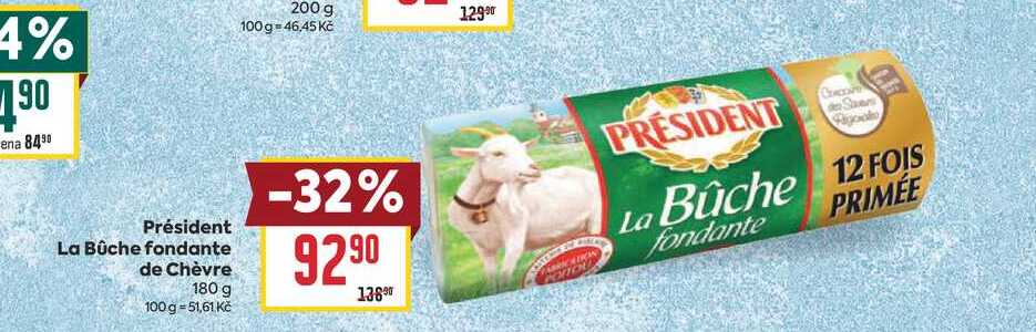 Président La Bûche fondante de Chèvre 180 g 