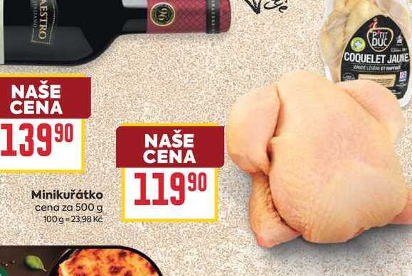 Minikuřátko cena za 500 g