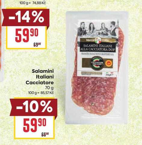 Salamini Italiani Cacciatore 70 g 