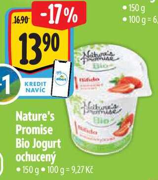 Nature's Bio Promise Bio Jogurt ochucený, 150 g 