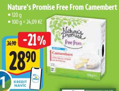 Nature's Promise Free From Camembert, 120 g
