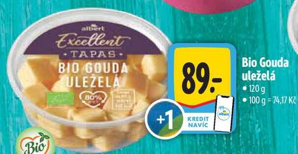 Bio Gouda uleželá, 120 g