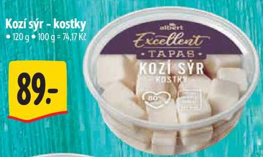 Kozí sýr - kostky, 120 g