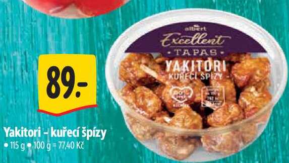 Yakitori - kuřecí špízy, 115 g