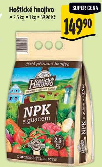 Hoštické hnojivo, 2,5 kg