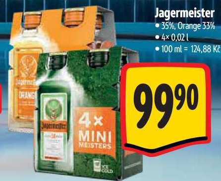 Jägermeister, 4x 0,02 l