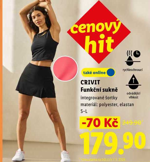 CRIVIT Funkční sukně