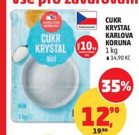 CUKR KRYSTAL KARLOVA KORUNA 1 kg  