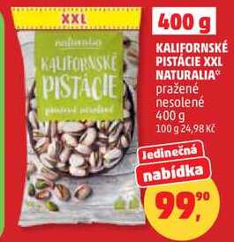 KALIFORNSKÉ PISTÁCIE XXL NATURALIA 400 g 