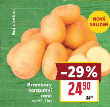 Brambory konzumní rané volné, 1kg