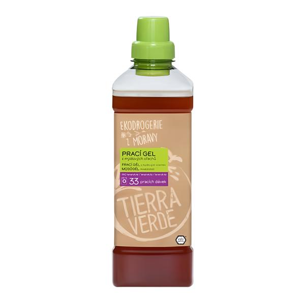Tierra Verde Prací gel z mýdlových ořechů s BIO levandulovou silicí 1l