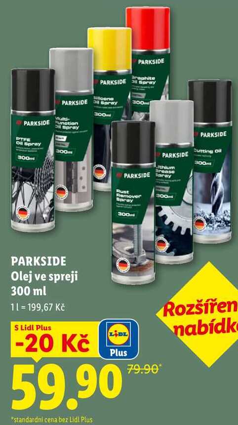 PARKSIDE Olej ve spreji,