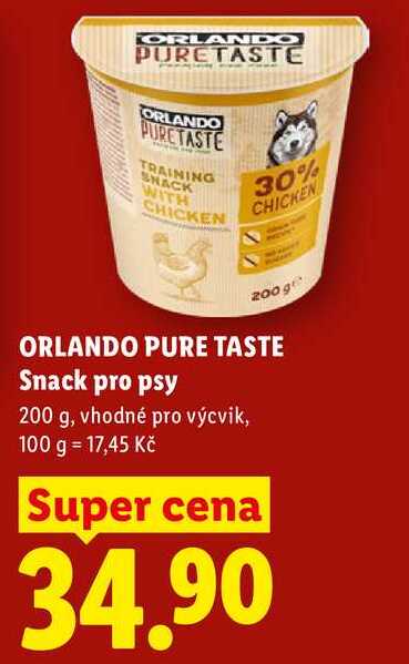 ORLANDO PURE TASTE Snack pro psy, 200 g